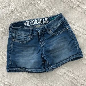 Hydraulic Denim Shorts
